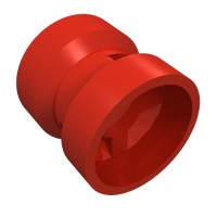 30027b - Wheel 8 x 9 with Hole Notched for Wheels Holder Pin - Red