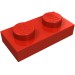 3023 - Plate 1 x 2 - Red