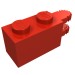 30540 - Red - Hinge Brick 1 x 2 Locking with 2 Fingers Horizontal End, 9 Teeth