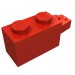 30541 - Red - Hinge Brick 1 x 2 Locking with 1 Finger Horizontal End