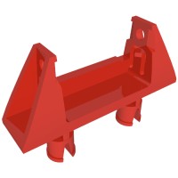 30636 - String Reel 1 x 4 x 2 Holder with 2 Technic Pins - Red