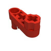 33299b - Technic Beam 3 x 0.5 Liftarm with Boss and Pin Semi-Reduced - Red