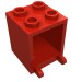 4345b - Red - Box 2 x 2 x 2 [Hollow Studs]