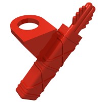 4498 - Minifig Neckwear Weapon Arrow Quiver - Red