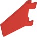 80324 - Flag 2 x 2 Trapezoid with Flared Area between Clips - Red