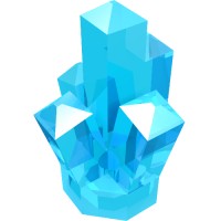 30385 - Rock 1 x 1 Crystal 5 Point - Trans-Light Blue