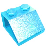 3039 - Slope 45Â° 2 x 2 - Trans-Light Blue