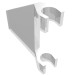 44676 - Trans-Clear - Flag 2 x 2 Trapezoid with Flat Area between Clips