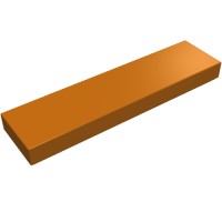 2431 - Tile 1 x 4 with Groove - Dark Orange