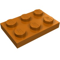 3021 - Plate 2 x 3 - Dark Orange