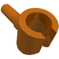 3820 - Minifig Hand - Dark Orange