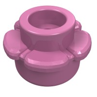 24866 - Plant, Flower, Plate Round 1 x 1 with 5 Petals - Dark Pink