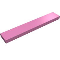 6636 - Tile 1 x 6 with Groove - Dark Pink