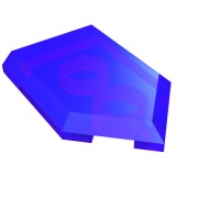 22385 - Tile Special 2 x 3 Pentagonal - Trans-Purple