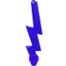 27256 - Wave / Lightning Angular, Single - Trans-Purple