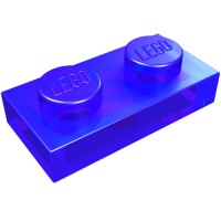 3023 - Plate 1 x 2 - Trans-Purple