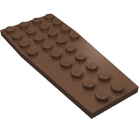 2413 - Wedge Plate 4 x 9 without Stud Notches - Brown