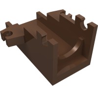 2527 - Launcher Base, Weapon Cannon Base 2 x 4 - Brown