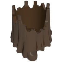 30131 - Plant, Tree 6 x 6 Hollow Stump - Brown