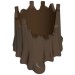 30131 - Brown - Plant, Tree 6 x 6 Hollow Stump