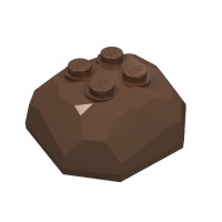 30293 - Rock Boulder, Top - Brown