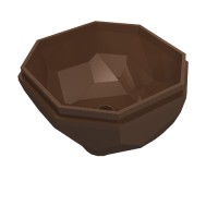 30294 - Rock Boulder, Bottom - Brown