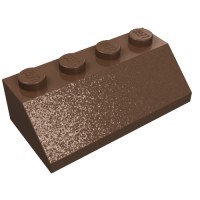 3037 - Slope 45Â° 2 x 4 - Brown