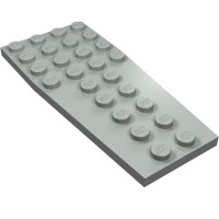 2413 - Wedge Plate 4 x 9 without Stud Notches - Light Gray