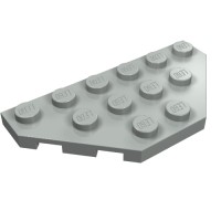 2419 - Wedge Plate 3 x 6 Cut Corners - Light Gray