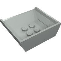 2512 - Tipper Bed Small, 3 x 4 Anti-studs - Light Gray