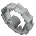 2515 - Wheel Hard Plastic Large (54mm D. x 30mm) - Light Gray