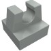 2555 - Tile Special 1 x 1 with Clip and Straight Tips - Light Gray