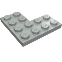 2639 - Plate 4 x 4 Corner - Light Gray