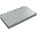 2873 - Light Gray - Hinge Train Gate 2 x 4