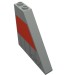 30249pr0001 - Light Gray - Slope 55Â° 1 x 6 x 5 with Red and Dark Gray Print