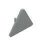 30259 - Light Gray - Road Sign Clip-on 2.2 x 2.667 Triangular