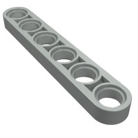 32063 - Technic Beam 1 x 6 Thin - Light Gray