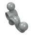 32186 - Light Gray - Technic Steering Gear with 3 Ball Joints