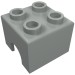 3652 - Light Gray - Technic Engine Piston Square 2 x 2 - Old