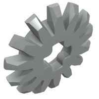 4143 - Technic Gear 14 Tooth Bevel - Light Gray