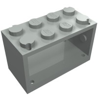 4209 - String Reel 2 x 4 x 2 Holder With Closed Studs - Light Gray