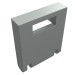 4346 - Light Gray - Box 2 x 2 x 2 Door with Slot