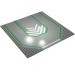 6100pr0003 - Light Gray - Baseplate 32 x 32 with 9-Stud Straight, 3-Lanes and Chevrons Print