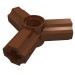 10301pr0003 - Reddish Brown - Hair, Bat Ears and Tan Inner Ear Print