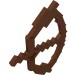 18792 - Weapon Bow and Arrow, Blocky - Reddish Brown