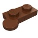 2430 - Hinge Plate 1 x 4 Swivel Top [Solid Pin] - Reddish Brown