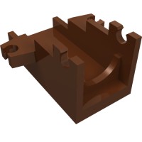 2527 - Launcher Base, Weapon Cannon Base 2 x 4 - Reddish Brown