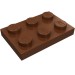 3021 - Plate 2 x 3 - Reddish Brown