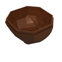 30294 - Rock Boulder, Bottom - Reddish Brown