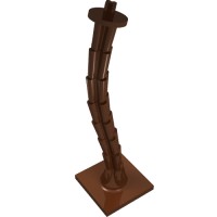 30338 - Plant, Palm Tree Base and Trunk 4 x 4 - Reddish Brown